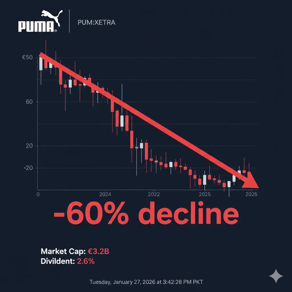 Puma Aktie 2025: 7 Critical Reasons Stock Plunged 60%