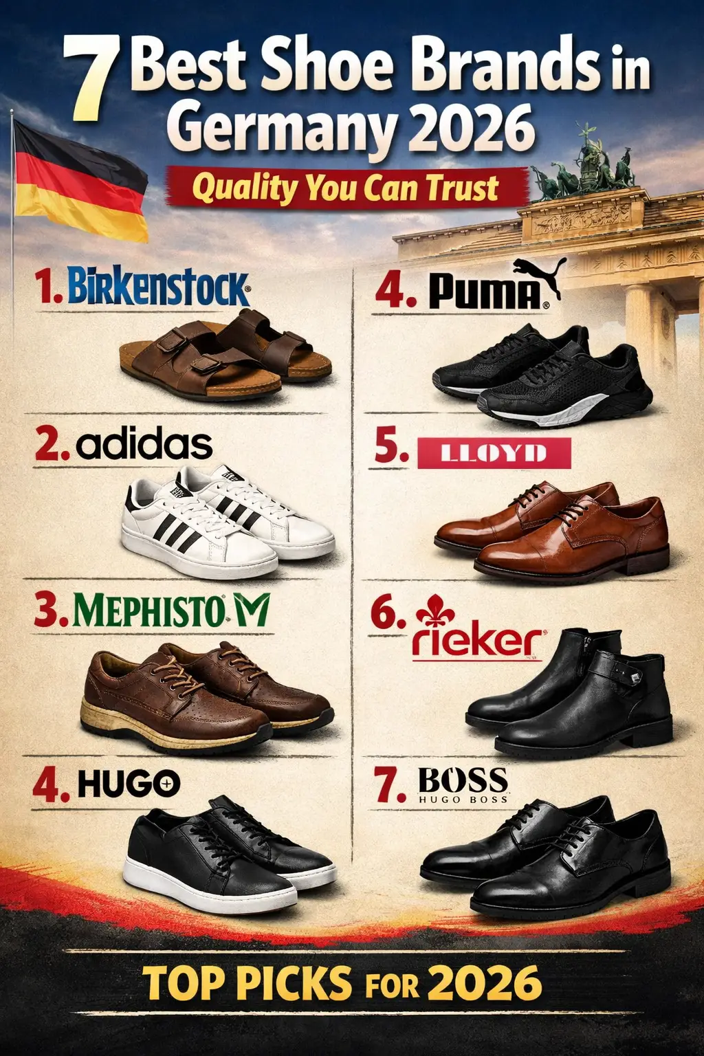 7 Best Shoe Brands in Germany That the World Can't Stop Wearing