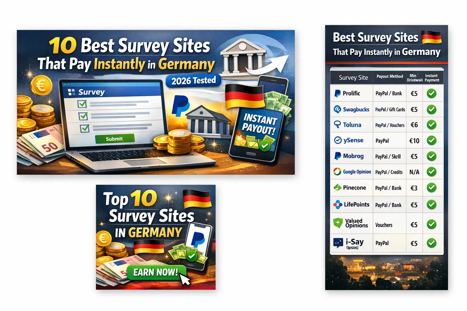 10 Best Survey Sites That Pay Instantly in Germany: Real Payment Proof & Tested Platforms (2026)