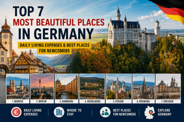 Top 7 Most Beautiful Places in Germany with Daily Living Costs and Newcomer Guide 2026
